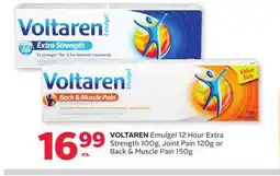 Rexall VOLTAREN Emulgel 12 Hour Extra Strength 100g, Joint Pain 120g or Back & Muscle Pain 150g offer