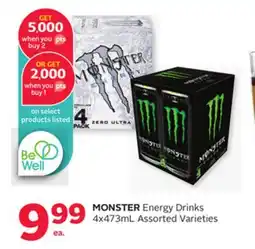 Rexall MONSTER Energy Drinks offer