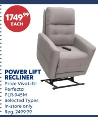 Wellwise by Shoppers POWER LIFT RECLINER offer