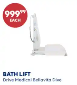 Wellwise by Shoppers BATH LIFT Drive Medical Bellavita Dive offer
