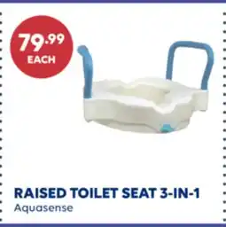 Wellwise by Shoppers RAISED TOILET SEAT 3-IN-1 offer