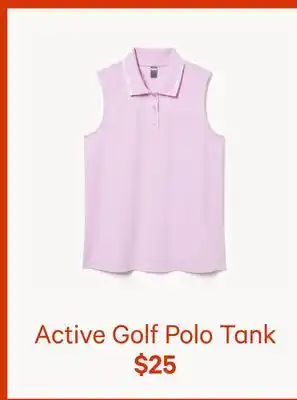 Joe Fresh Active Golf Polo Tank offer