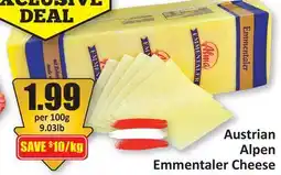 Starsky Austrian Alpen Emmentaler Cheese offer