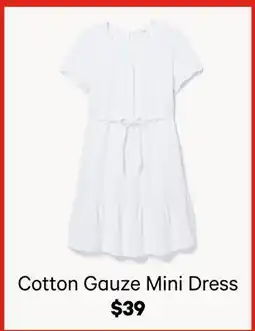 Joe Fresh Cotton Gauze Mini Dress offer