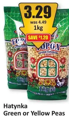 Starsky Hatynka Green or Yellow Peas offer