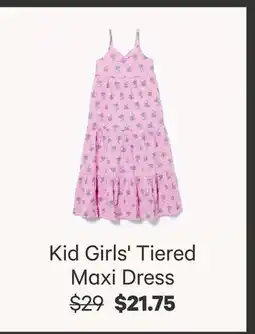 Joe Fresh Kid Girls' Tiered Maxi Dress offer