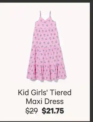 Joe Fresh Kid Girls' Tiered Maxi Dress offer
