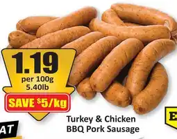 Starsky Turkey & Chicken BBQ Pork Sausage offer