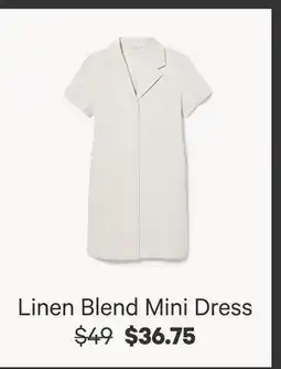 Joe Fresh Linen Blend Mini Dress offer