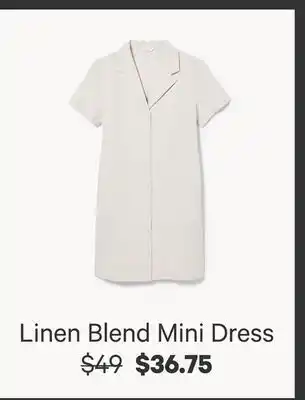 Joe Fresh Linen Blend Mini Dress offer