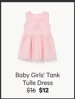 Joe Fresh Baby Girls' Tank Tulle Dress offer