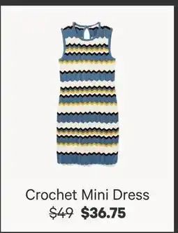 Joe Fresh Crochet Mini Dress offer