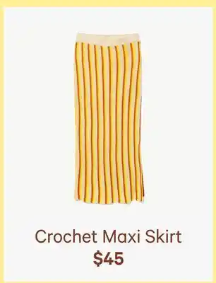 Joe Fresh Crochet Maxi Skirt offer
