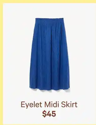 Joe Fresh Eyelet Midi Skirt offer