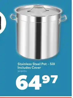 Matériaux Pont Masson Stainless Steel Pot-50l Includes Cover offer