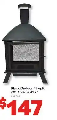 Matériaux Pont Masson Black Oudoor Firepit 28X 24X 41.7 offer