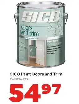 Matériaux Pont Masson SICO Paint Doors and Trim offer