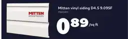 Matériaux Pont Masson Mitten vinyl siding D4.5 9.09SF offer