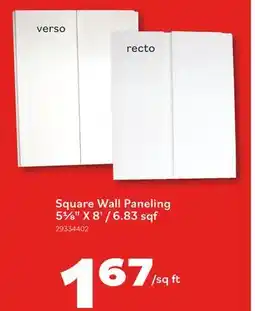 Matériaux Pont Masson Square Wall Paneling 5-1/8 x 8' - HDF - White - 6.83 square feet offer