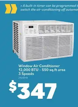 Matériaux Pont Masson Air Conditioner - Window - 12,000 BTU - 550 sq ft area - 3 Speeds offer