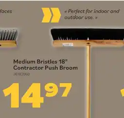Matériaux Pont Masson Medium Bristles 18 Contractor Push Broom offer