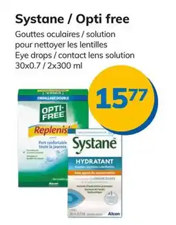 Accès pharma Systane / Opti free Eye drops / contact lens solution offer