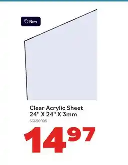 Matériaux Pont Masson Clear Acrylic Sheet offer