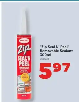 Matériaux Pont Masson Mulco Zip Seal N' Peel Removable Sealant offer