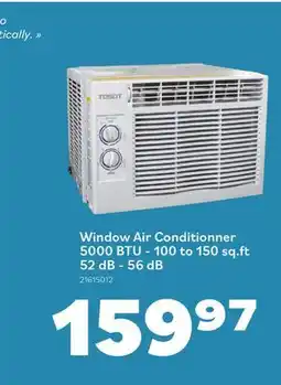 Matériaux Pont Masson Window Air Conditionner - 5000 BTU - 100 to 150 sq.ft. - 52 dB-56 dB - White offer