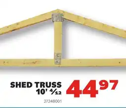 Matériaux Pont Masson Shed Truss 10' 4/12 (Non-refundable) offer