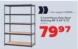 Matériaux Pont Masson 5-Level Heavy Duty Steel Shelving 48x24x72 offer