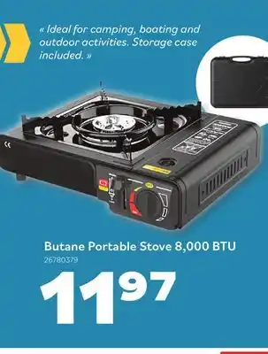 Matériaux Pont Masson Butane Portable Stove 8000 BTU offer