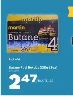 Matériaux Pont Masson Martin Butane Fuel Bottles 228g (8oz) offer
