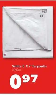 Matériaux Pont Masson White 5' x 7' tarpaulin offer