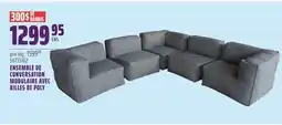 Gagnon - La Grande Quincaillerie ENSEMBLE DE CONVERSATION MODULAIRE AVEC BILLES DE POLY offer