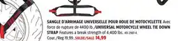 Canadian Tire UNIVERSAL MOTORCYCLE WHEEL TIE DOWN offer