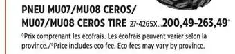 Canadian Tire MU07/MU08 CEROS TIRE offer