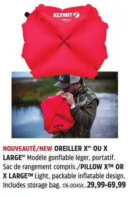 Canadian Tire Klymit PILLOW X OR X LARGE offer