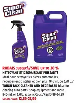 Canadian Tire TOUGH TASK CLEANER AND DEGREASER offer