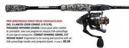 Canadian Tire LUNKERHUNT COMBAT SPINNING COMBO, 6´8˝ MEDIUM HEAVY offer