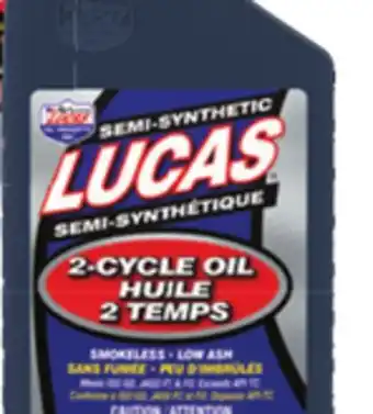 Canadian Tire LUCAS 2-CYCLE SEMI-SYNTHETIC OIL, 946-ML offer