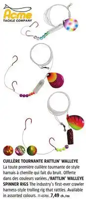 Canadian Tire RATTLIN' WALLEYE SPINNER RIGS offer