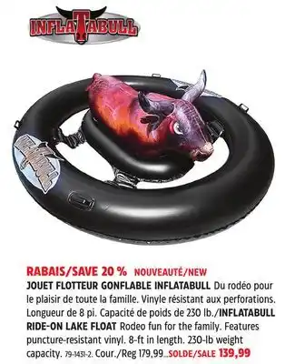 Canadian Tire RIDE-ON LAKE FLOAT offer