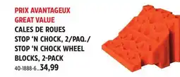 Canadian Tire STOP 'N CHOCK WHEEL BLOCKS, 2-PACK offer