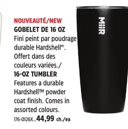 Canadian Tire 16-OZ TUMBLER offer
