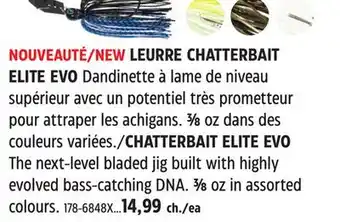 Canadian Tire CHATTERBAIT ELITE EVO offer