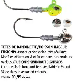 Canadian Tire BARKLEY FUSION19 SWIMBAIT JIGHEADS offer