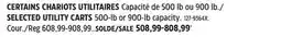 Canadian Tire MOTOMASTER SELECTED UTILITY CARTS offer