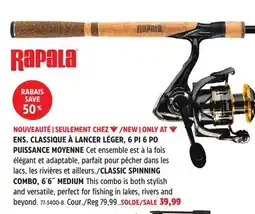 Canadian Tire CLASSIC SPINNING COMBO offer