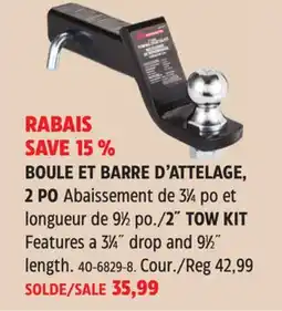 Canadian Tire MOTOMASTER 2 TOW KIT offer